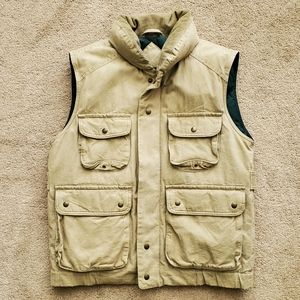 Vintage Eddie Bauer Men's Goose Down Cargo Utility Vest Size Medium